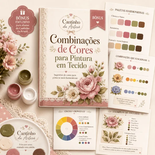 Combinações de cores para pintura em tecido