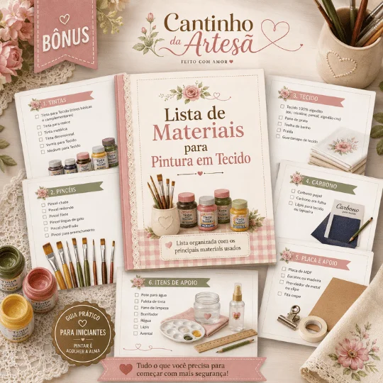 Lista de materiais para pintura em tecido